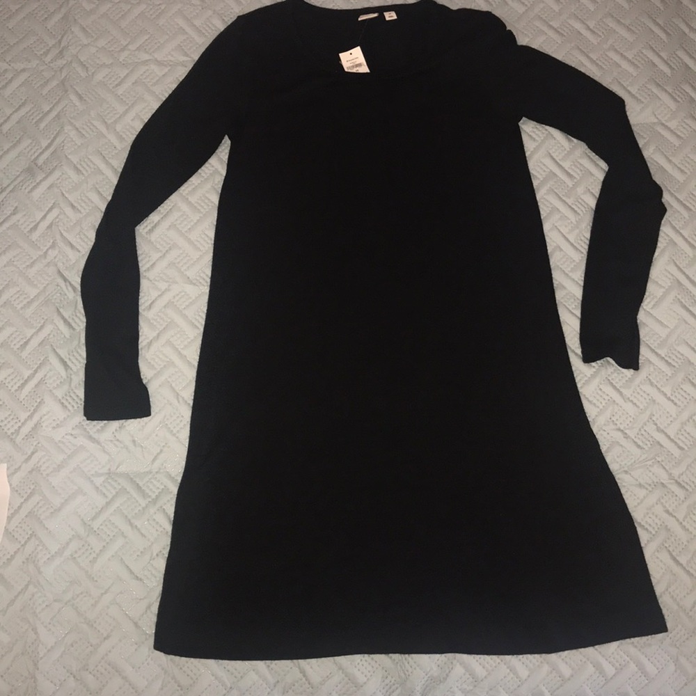 GAP A line swing dress, black xs NWT